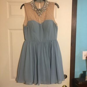 Jodi Kristopher light blue short dress